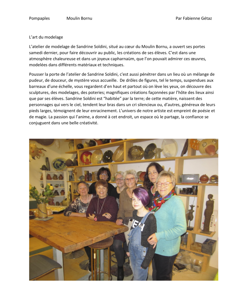 Pompaples Atelier de Sandrine Soldini