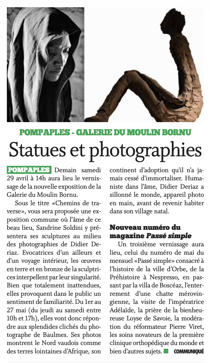 Journal de Cossonay, 28 Avril 2023