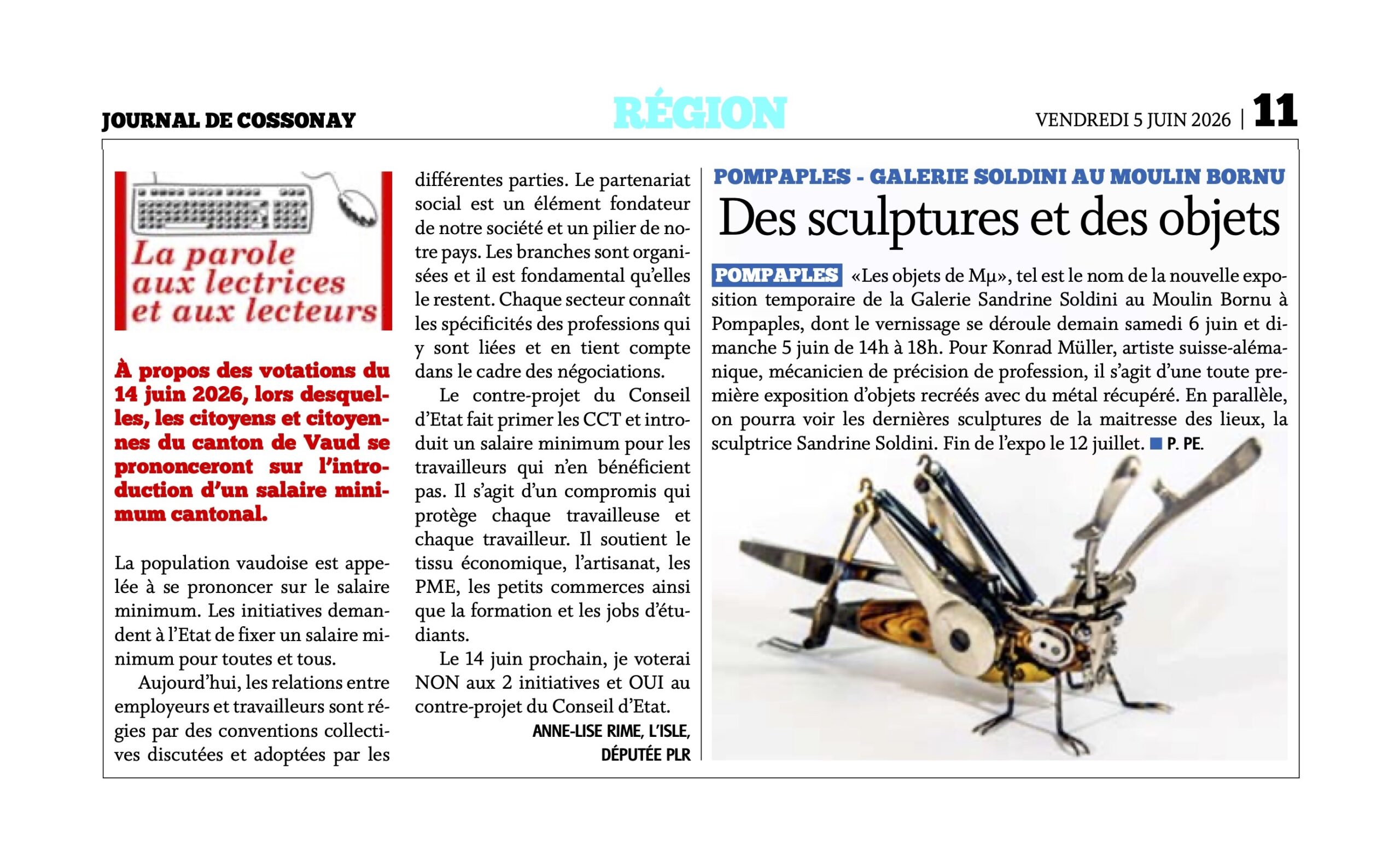 Journal de Cossonay 5 Juin 2026